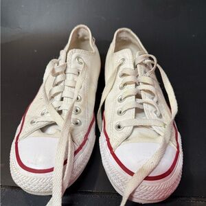 Converse White and Red Sneakers